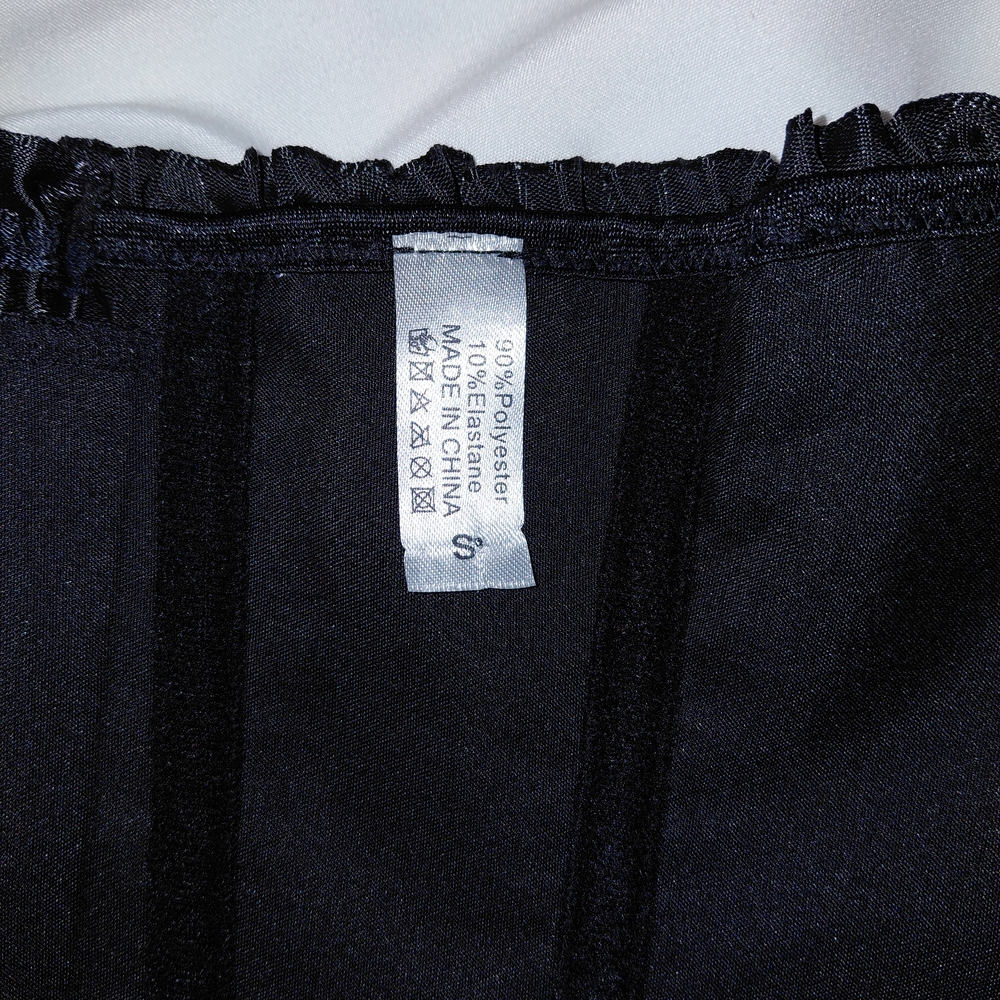 Black Corset With Button Front - image 3